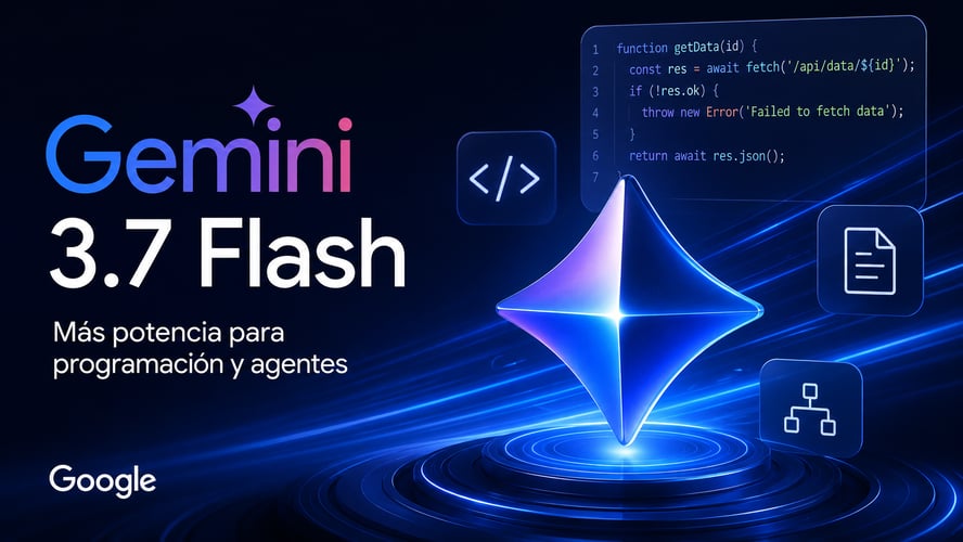 Google lanza Gemini 3.7 Flash: más potencia para programación y agentes