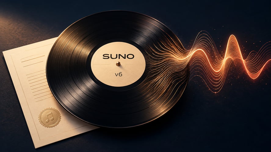 Suno v6 llega con Warner, BMG y Believe: qué cambia en la música con IA