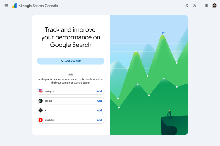 Search Console suma métricas de redes sociales y video